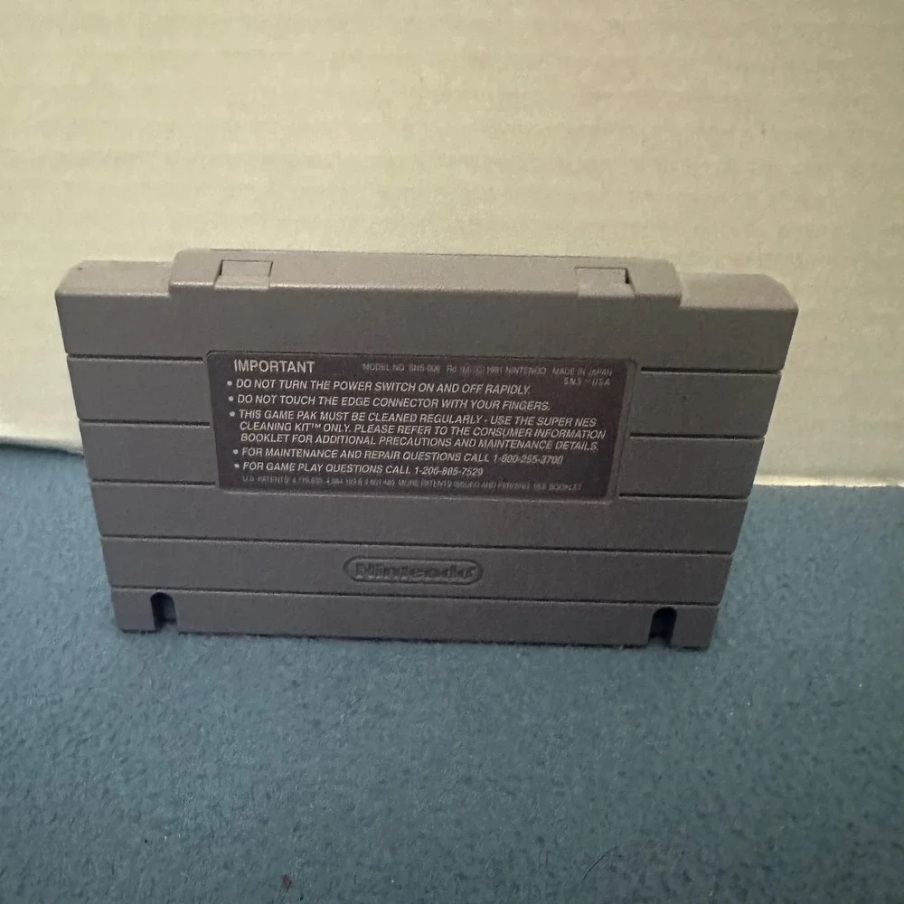 Super Mario World Nintendo SNES Game Cartridge SNS-MW-USA Authentic Retro Video